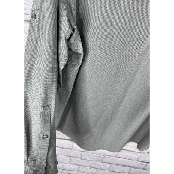 DULUTH Men's Light Gray Lightweight Button Down Shirt Large - Picture 4 of 5